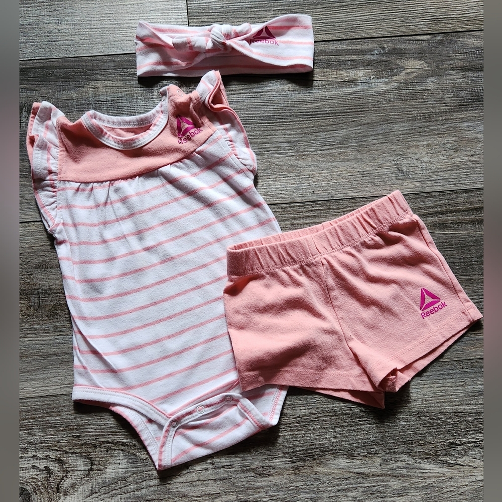 Reebox Baby Girl 3-Piece Summer Outfit